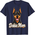 Doberman Mom Doberman Pinscher Owner T-Shirt - Navy Blue