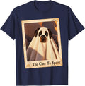 Doberman Pinscher Cute Ghost Dog Halloween Sheet Costume T-Shirt - Navy Blue