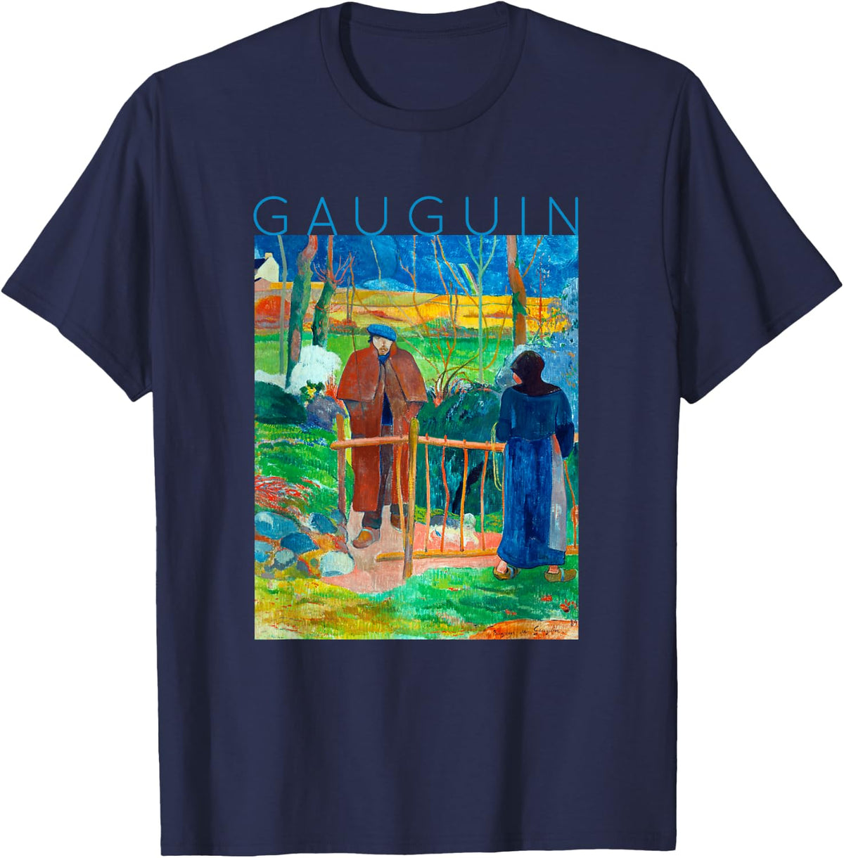 Bonjour Monsieur Gauguin T-Shirt - Navy Blue