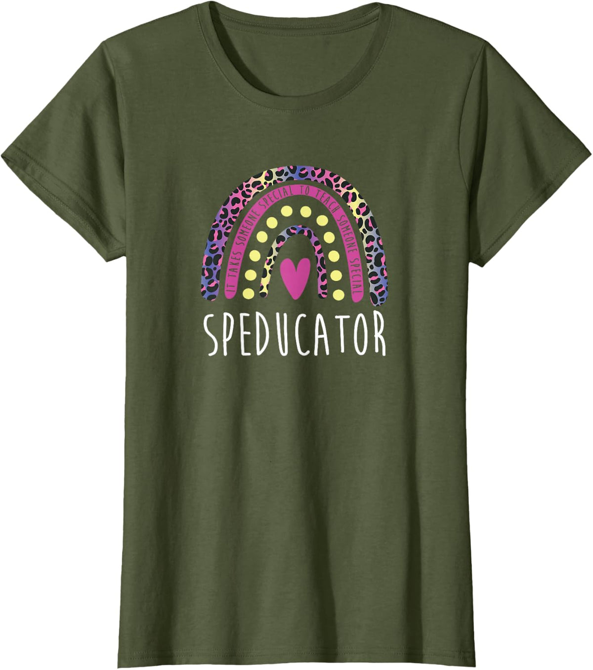 Speducator - SPED Special Education Teacher T-Shirt - Olive Green