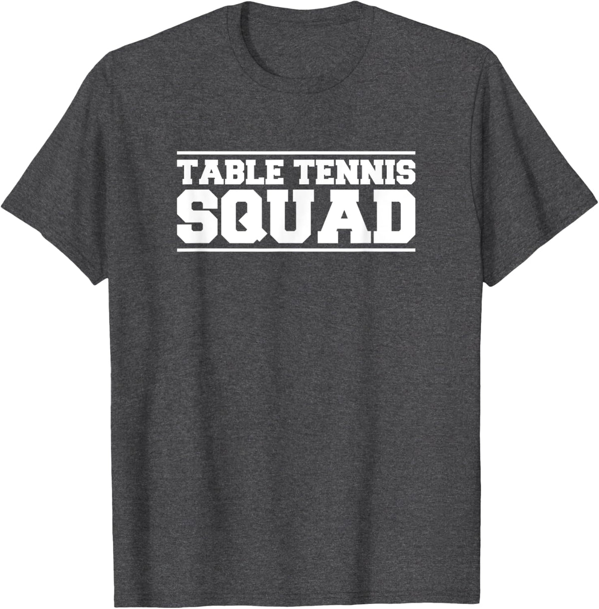 Ping Pong Table Tennis Squad Table Tennis T-Shirt - Dark Heather Grey