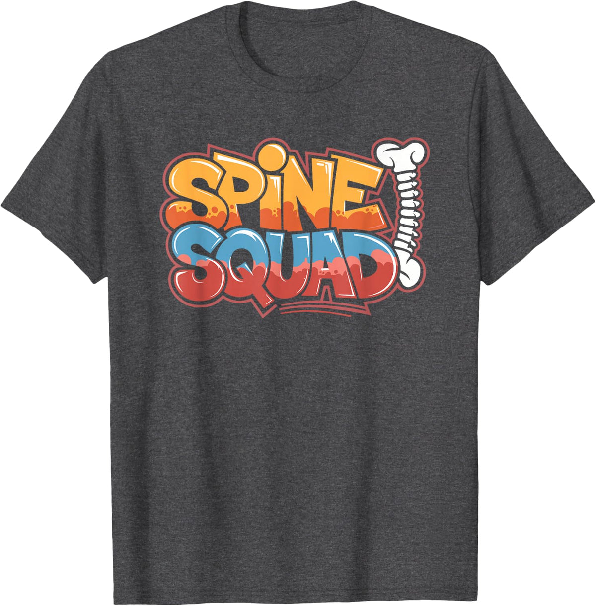 Orthopedic Nursing, Ortho Nurse Practitioner Spine Squad T-Shirt - Dark Heather Grey