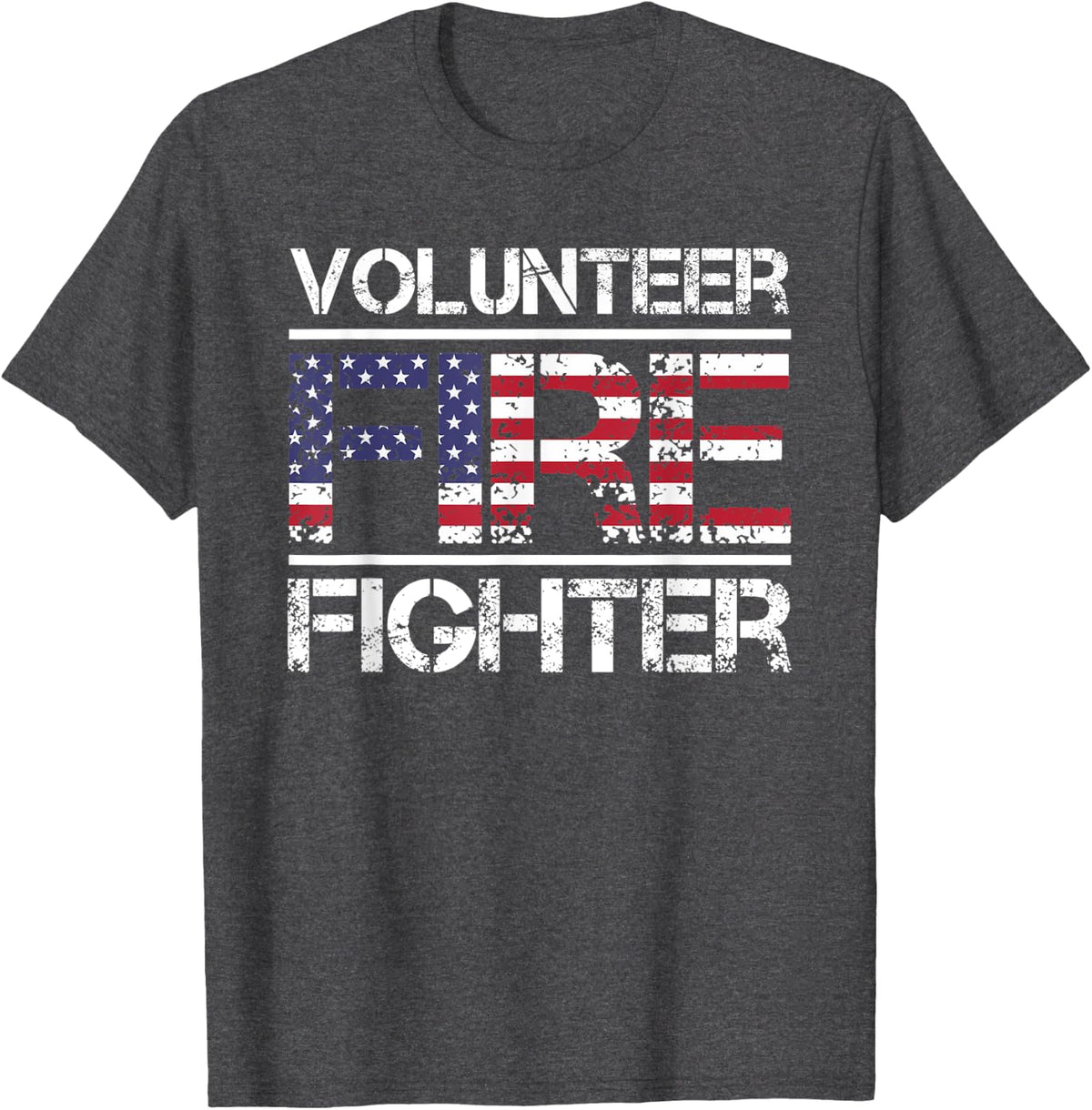 Volunteer Firefighter Fire With Big Balls For A Firefighter T-Shirt - Dark Heather Grey