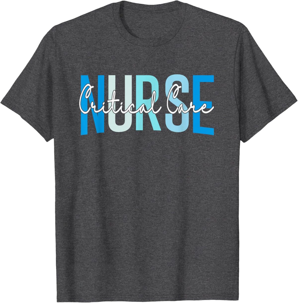 Vintage Critical Care Nurse CCU Nurse Critical Care Nursing T-Shirt - Dark Heather Grey