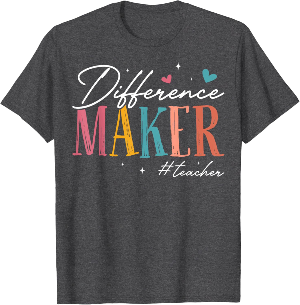 Difference Maker Teacher - SPED Teacher Special SPED Squad T-Shirt - Dark Heather Grey