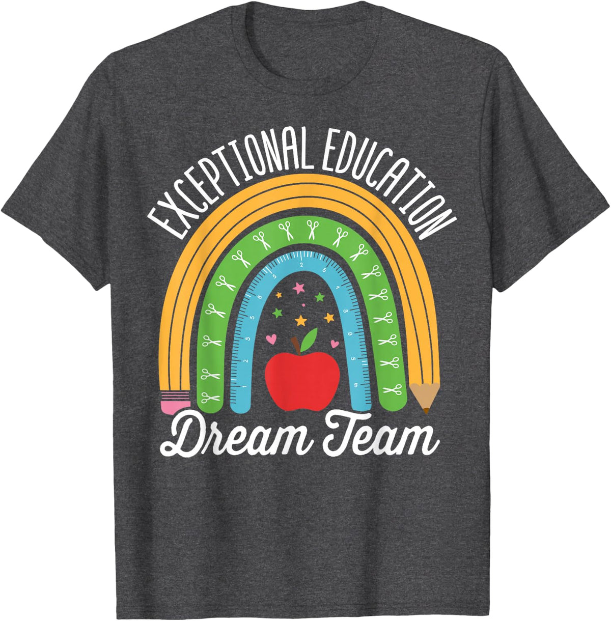 Exceptional Education Dream Team - SPED Teacher Gifts T-Shirt - Dark Heather Grey