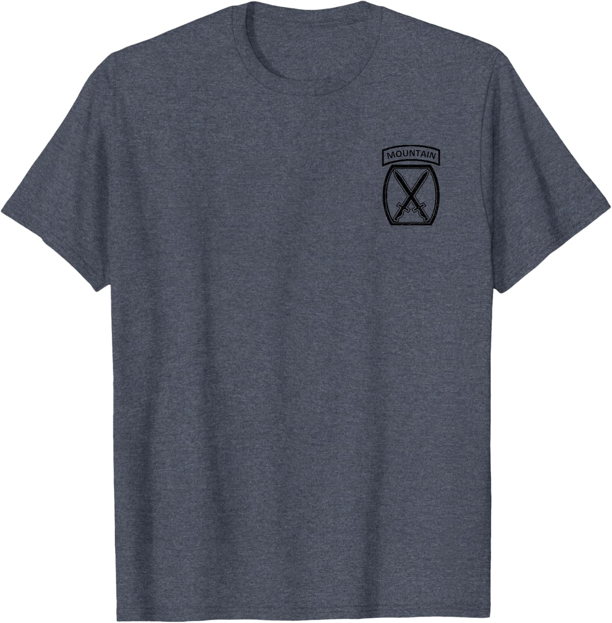 10TH MOUNTAIN DIVISION T-Shirt - Heather Blue