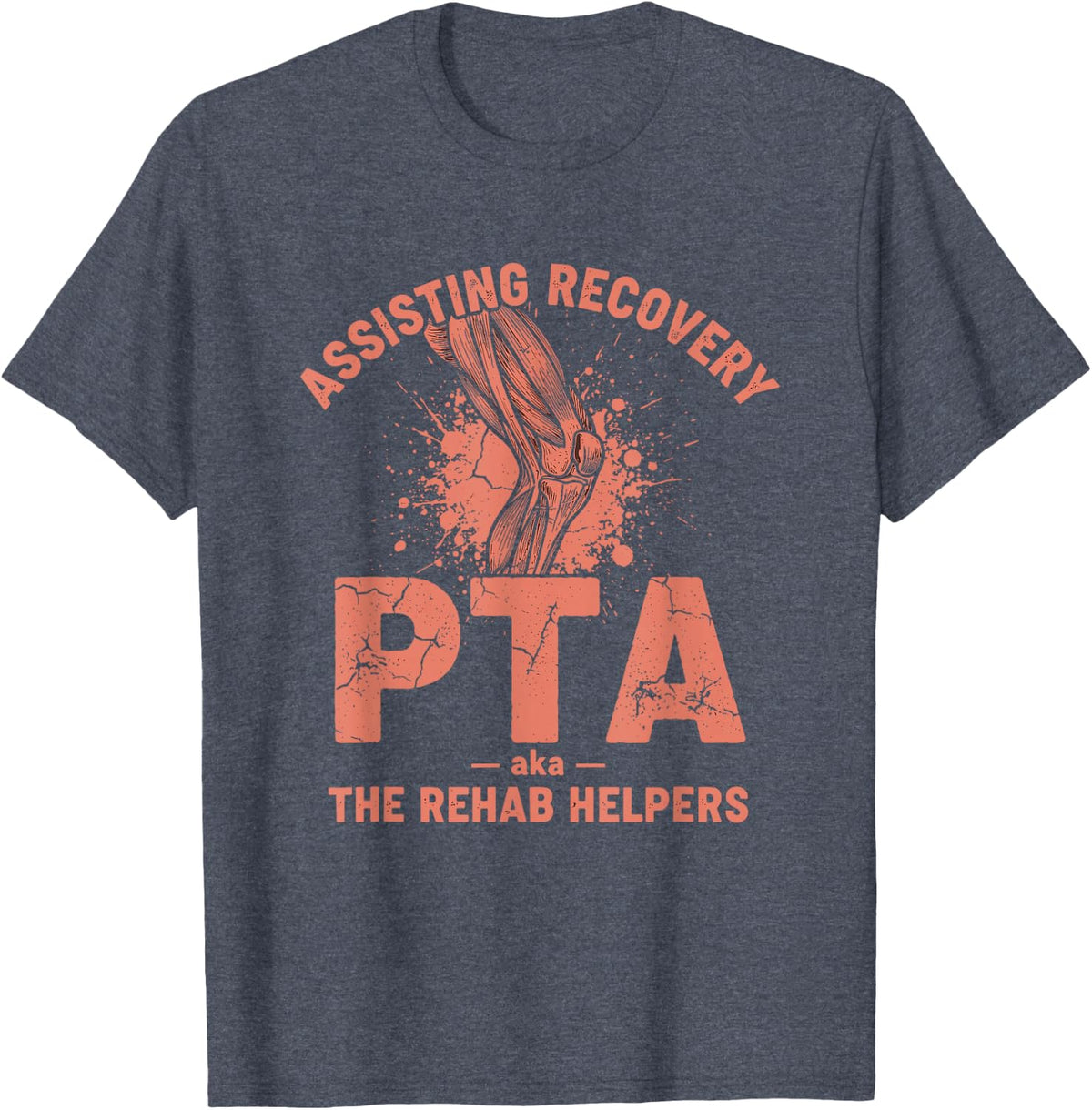 PTA Recovery Rehab T-Shirt - Heather Blue
