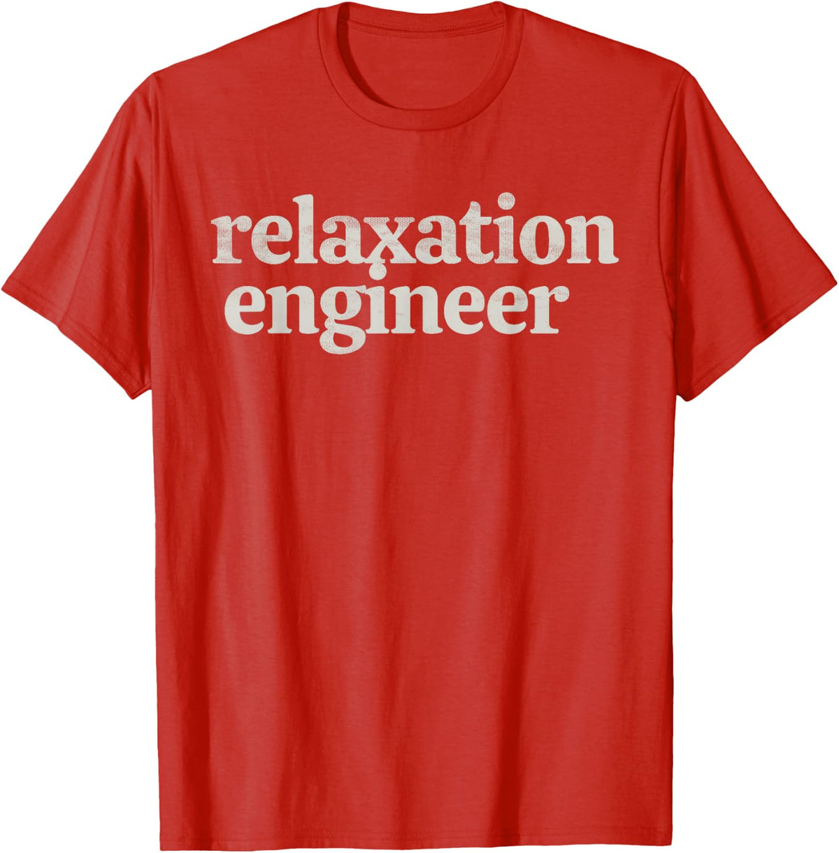Relaxation Engineer Funny Massage Therapist Spa Therapy T-Shirt - Red