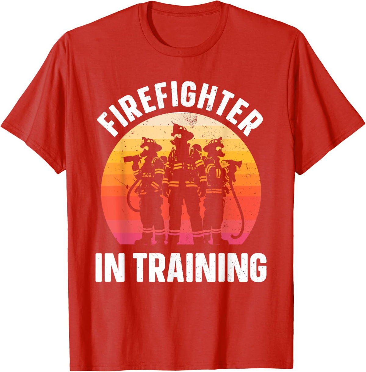 Unique Future Firefighter Art For Boys Men Kids Fire Fighter T-Shirt - Red