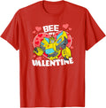 Transformers Valentine's Day Bumblebee Valentine Hearts T-Shirt - Red