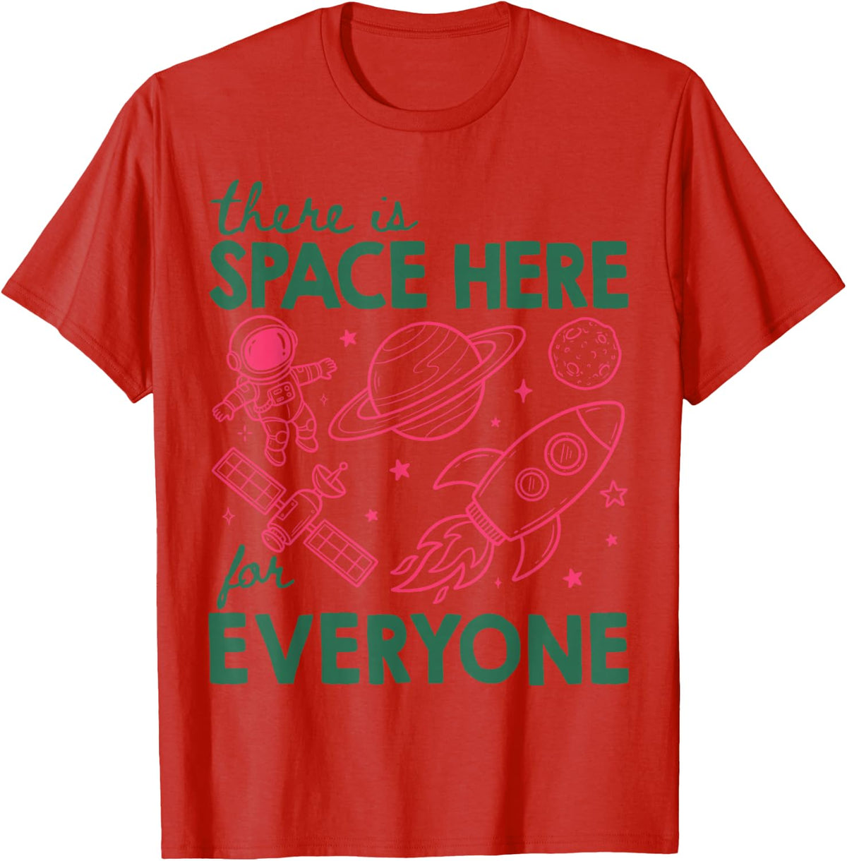 There is Space Here for Everyone Special Education Teacher T-Shirt - Red