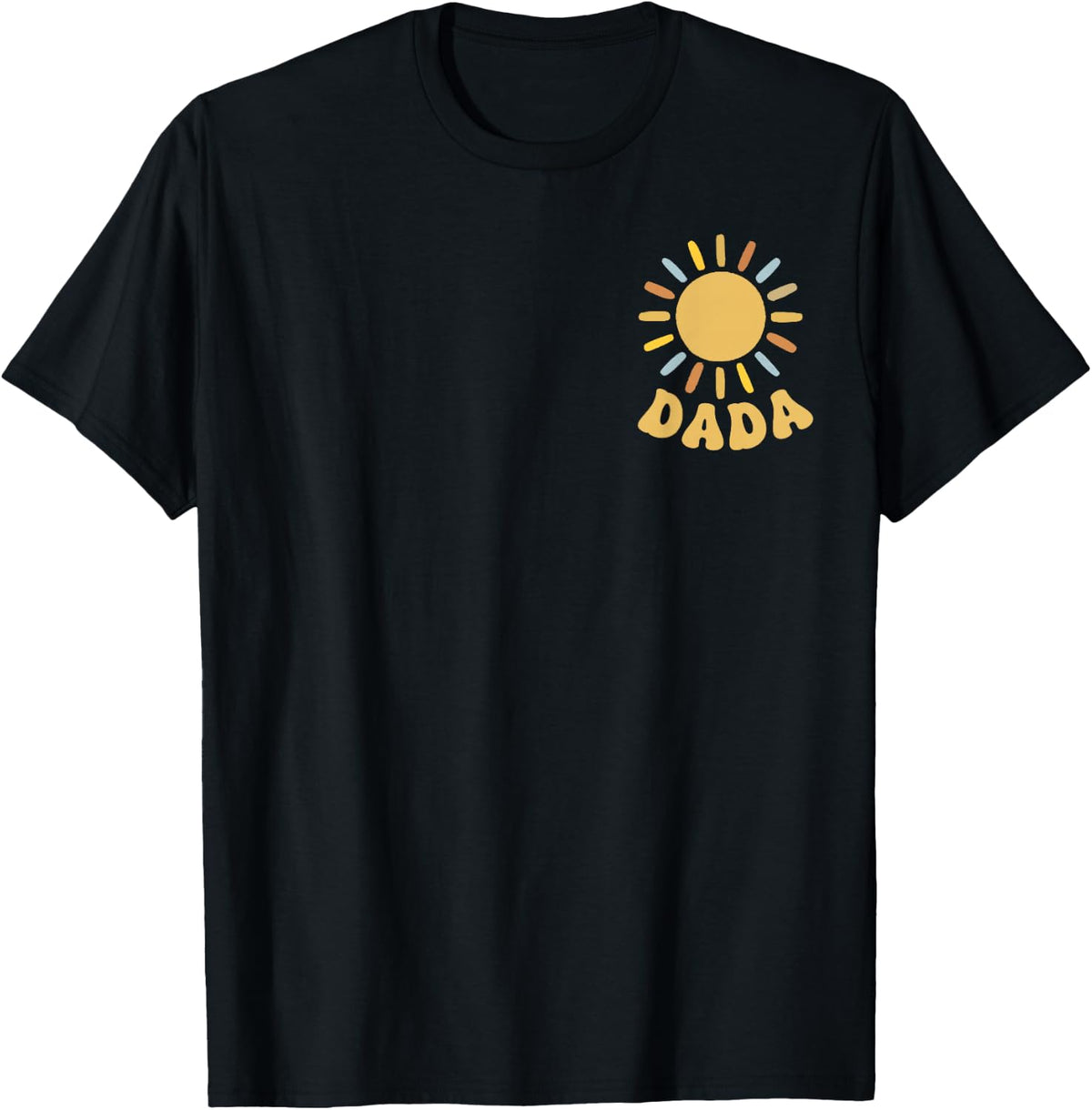 One Happy Dada of The Birthday First Trip Around The Sun T-Shirt - Black