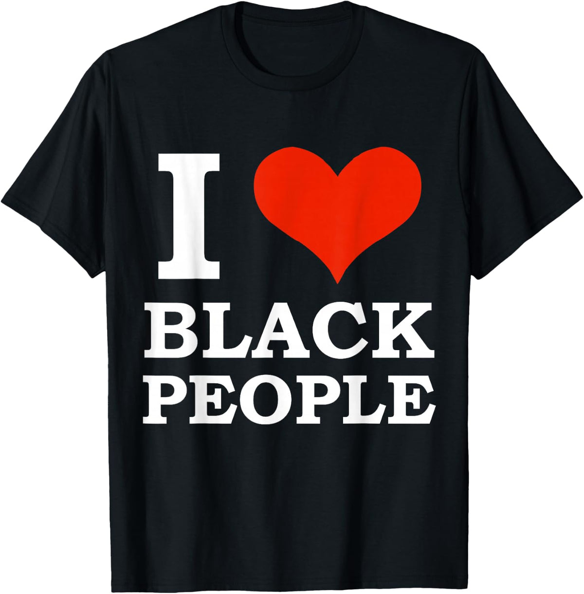 I love black People Black is Beautiful Black Pride Melanin T-Shirt - Black