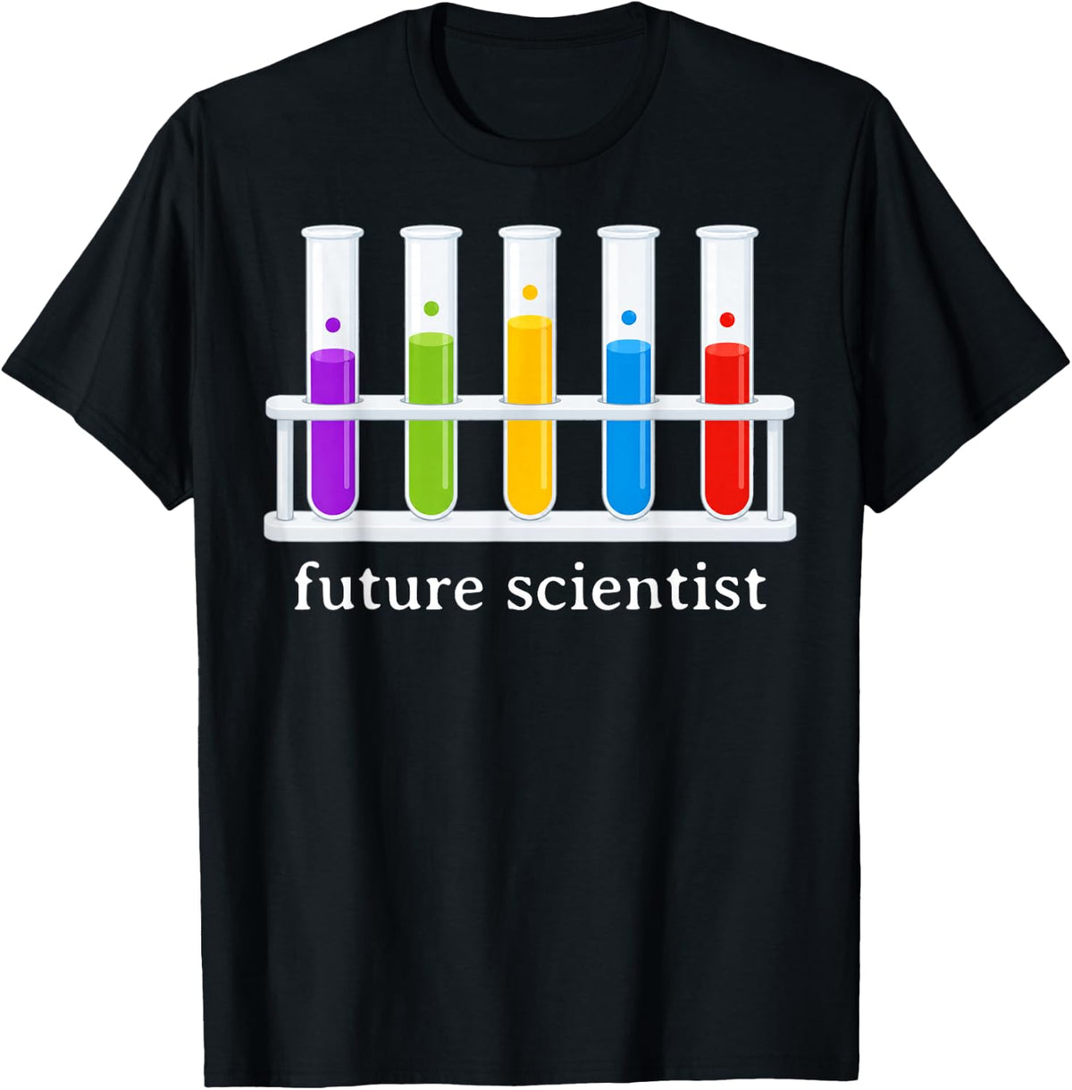Future Scientist STEM Science Student Physics Chemistry T-Shirt - Black