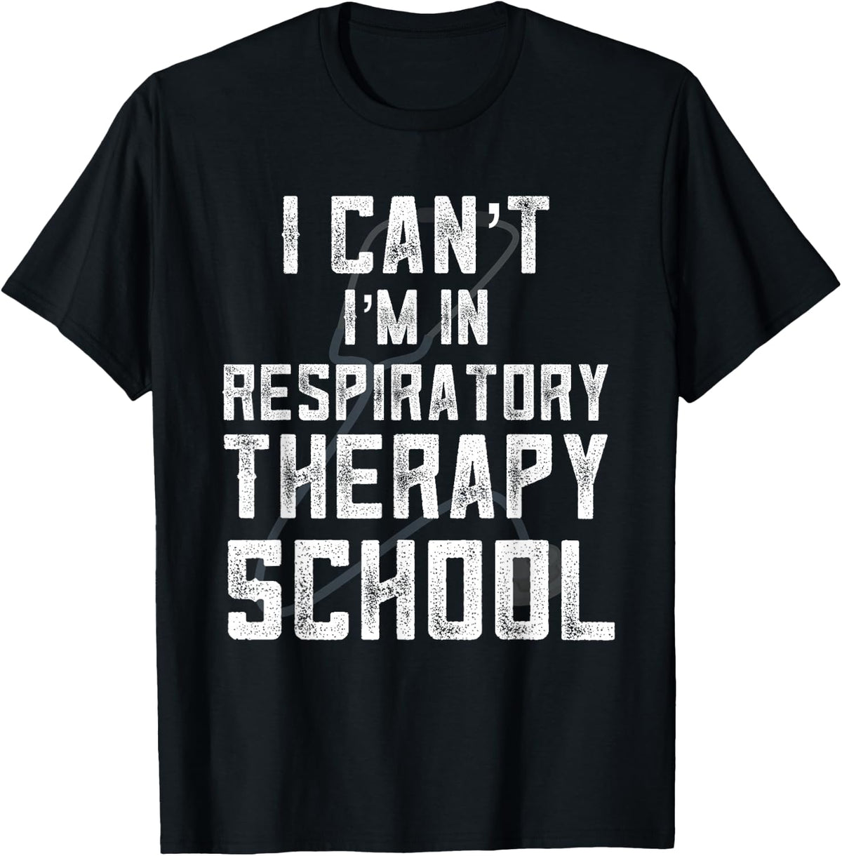 Respiratory Therapist Student Respiratory Therapy School T-Shirt - Black
