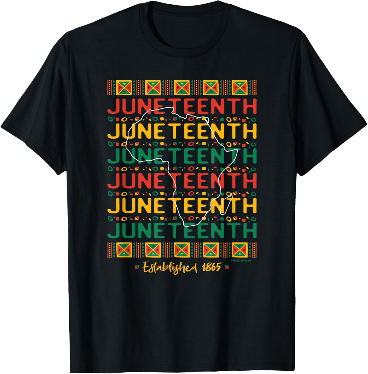 Juneteenth African American Black History T-Shirt - Black