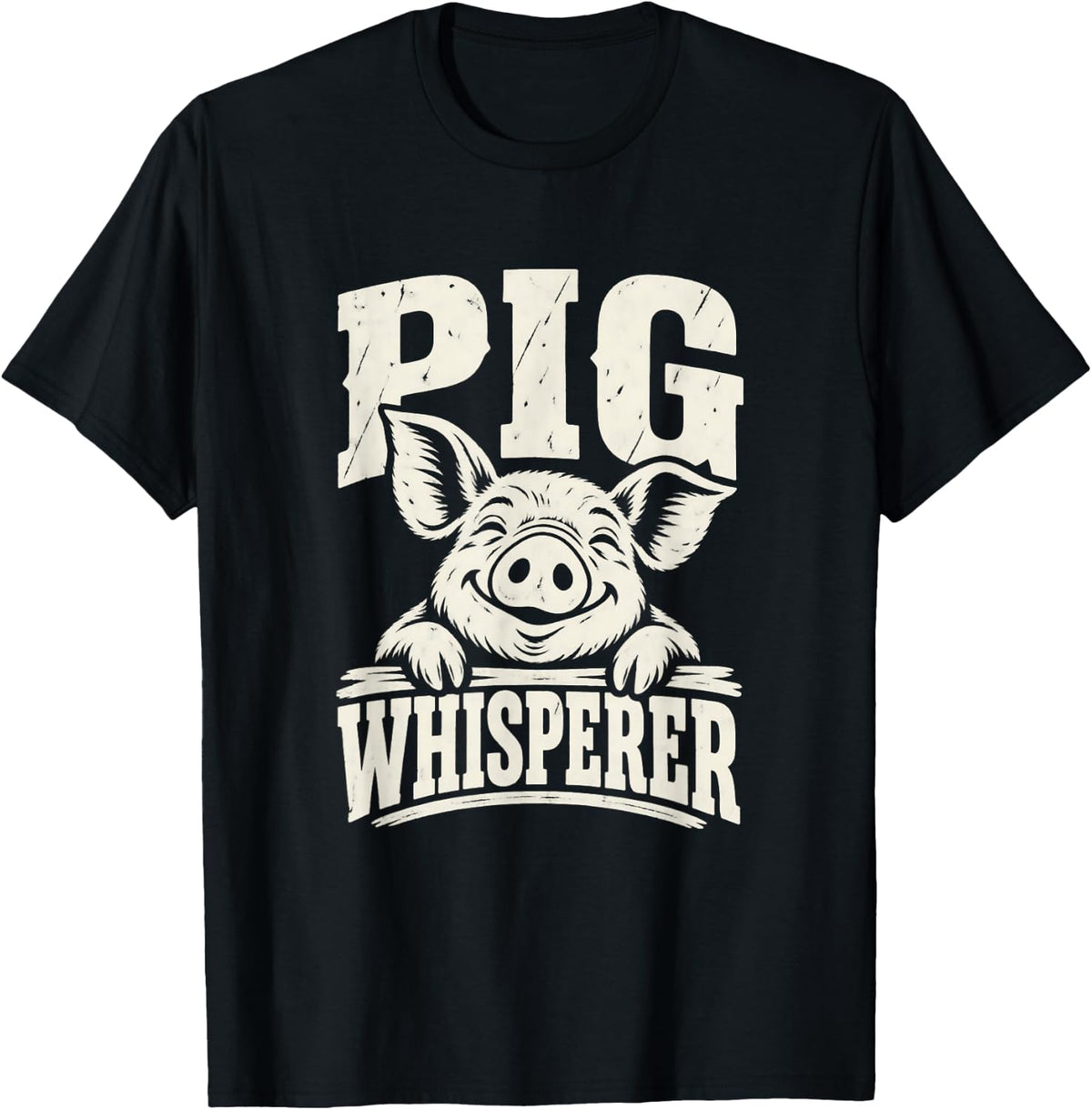 Swine Farmer Funny Pig Lover T-Shirt - Black