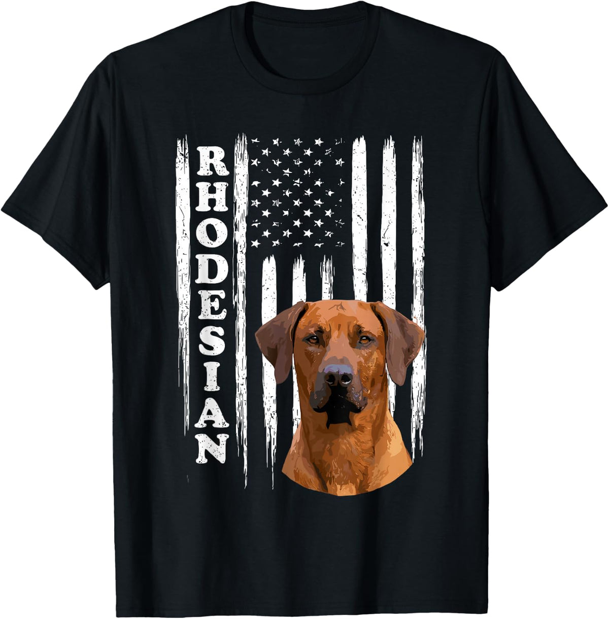 Cool Rhodesian Ridgeback Design for Men Women Dog Lover T-Shirt - Black