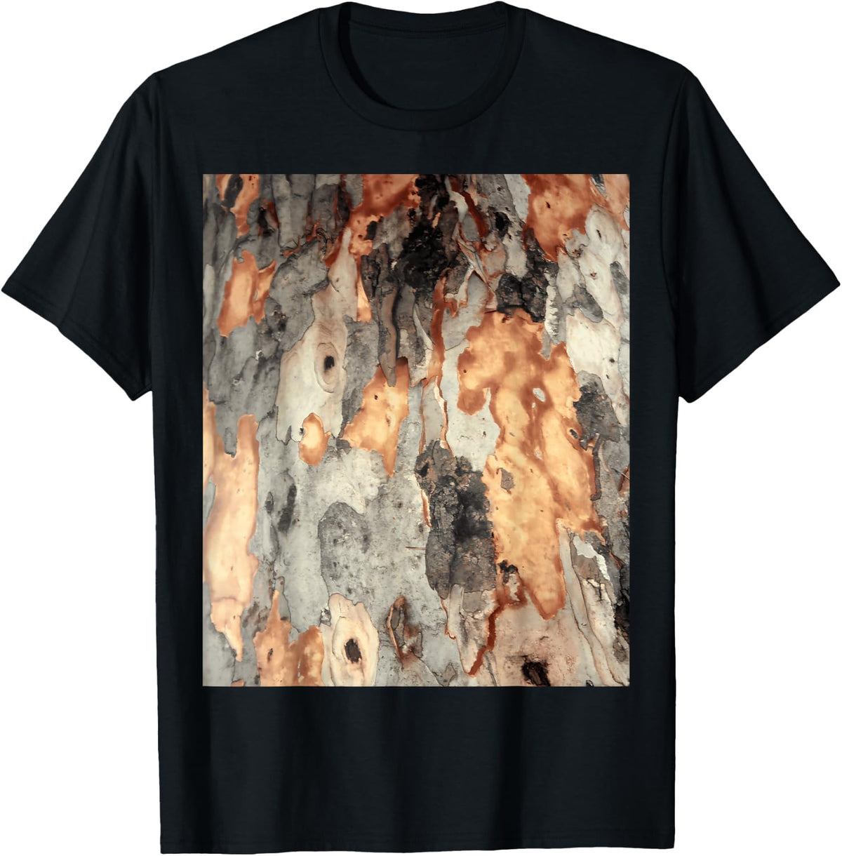 Unravelling Flakes of Eucalyptus T-Shirt - Black