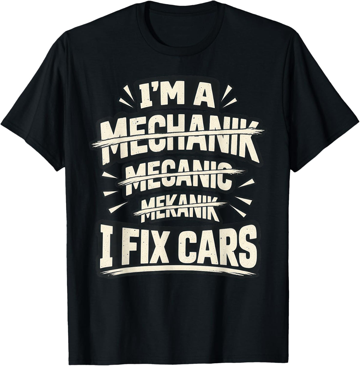 Auto Mechanic and Car Repair Humor T-Shirt - Black