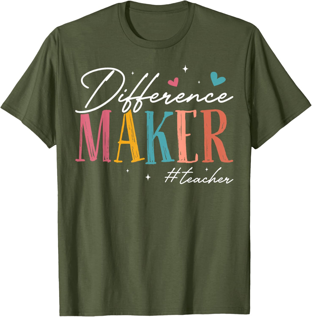 Difference Maker Teacher - SPED Teacher Special SPED Squad T-Shirt - Olive Green