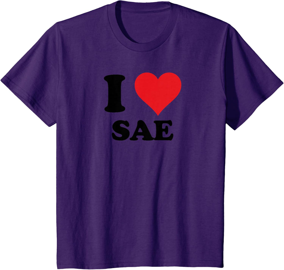 I Heart Sae First Name I Love Personalized Stuff T-Shirt - Purple