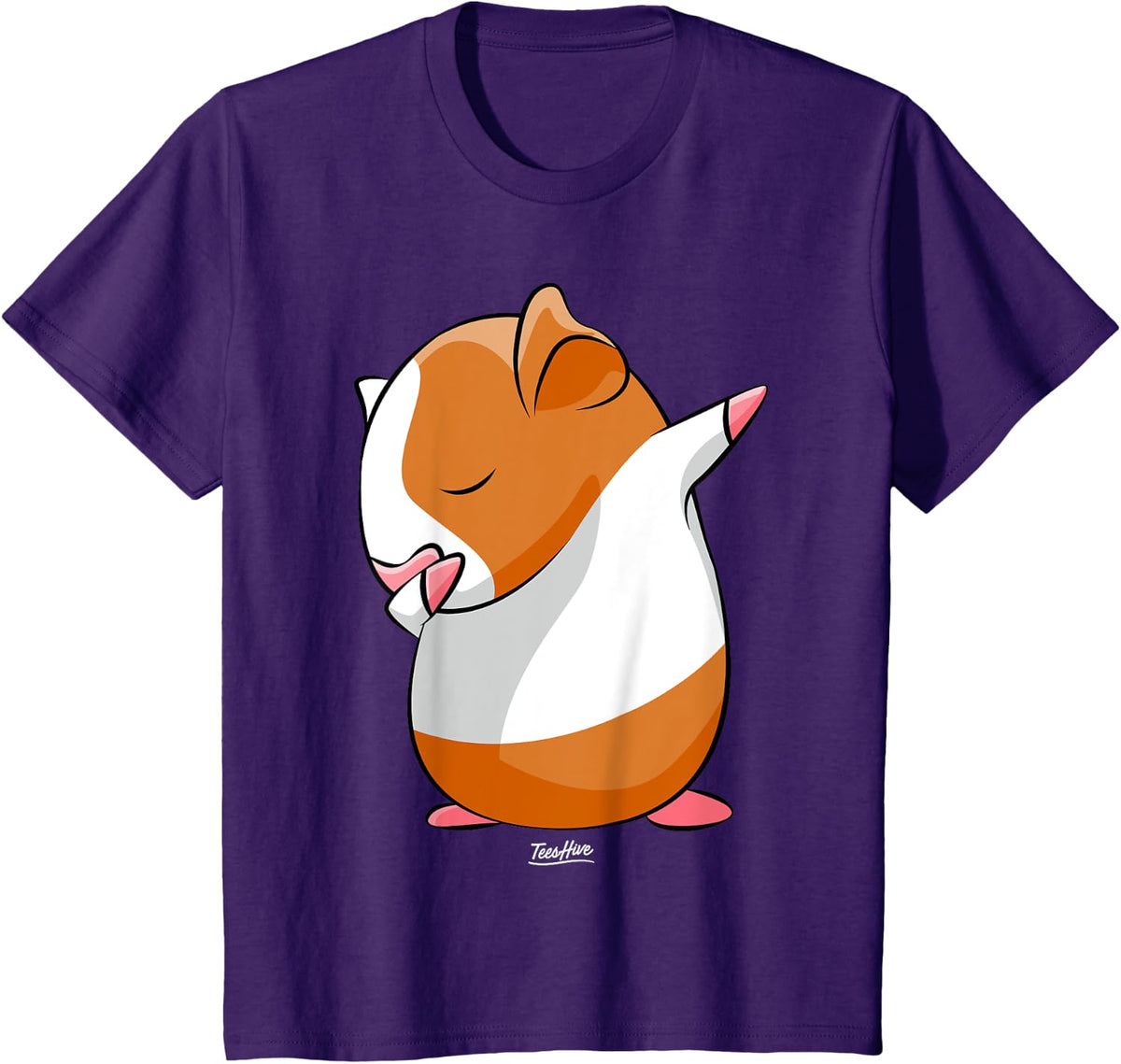 Dabbing Guinea Pig T-Shirt - Purple