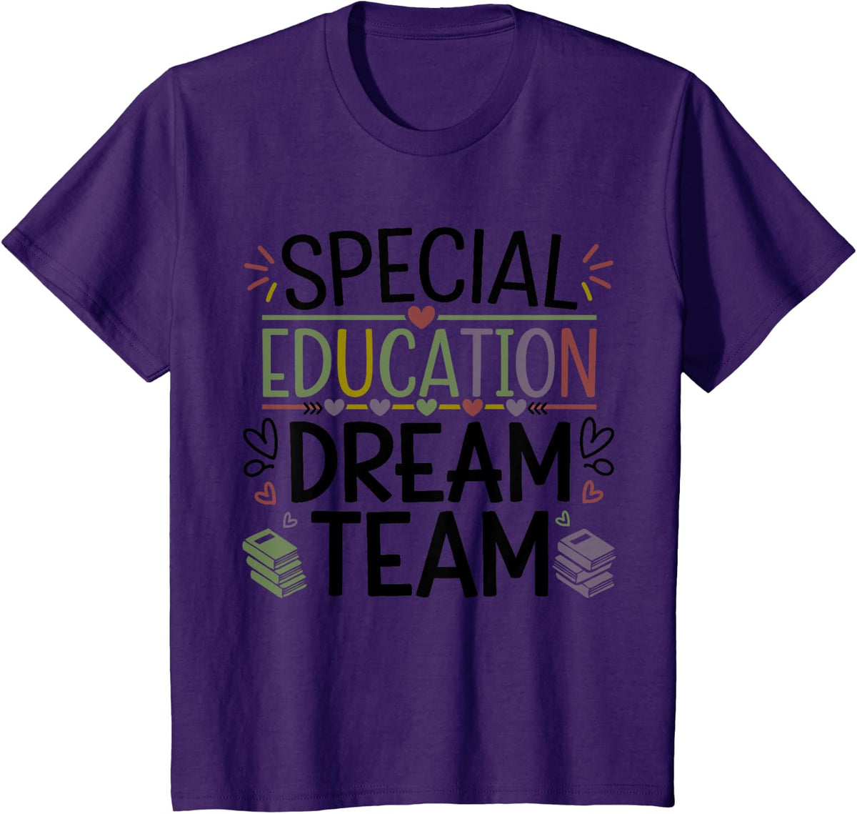 Special Education Dream Team, SPED School Teacher T-Shirt - Purple