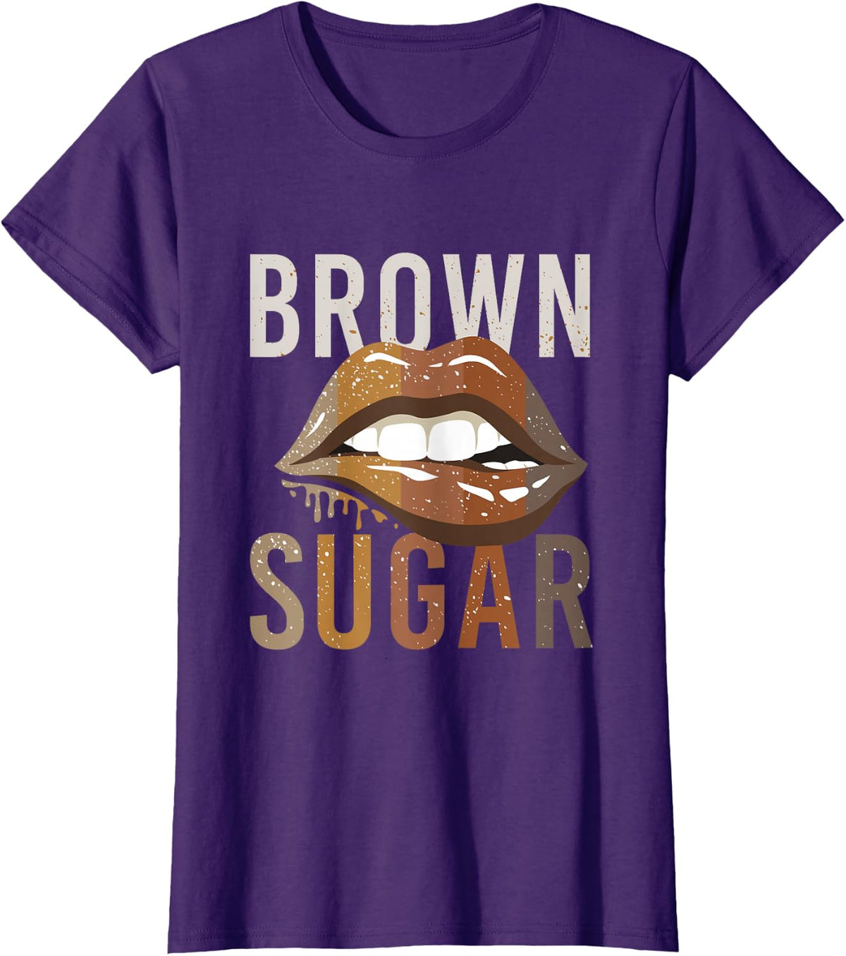 T Shirts for African American Women Brown Sugar T-Shirt - Purple