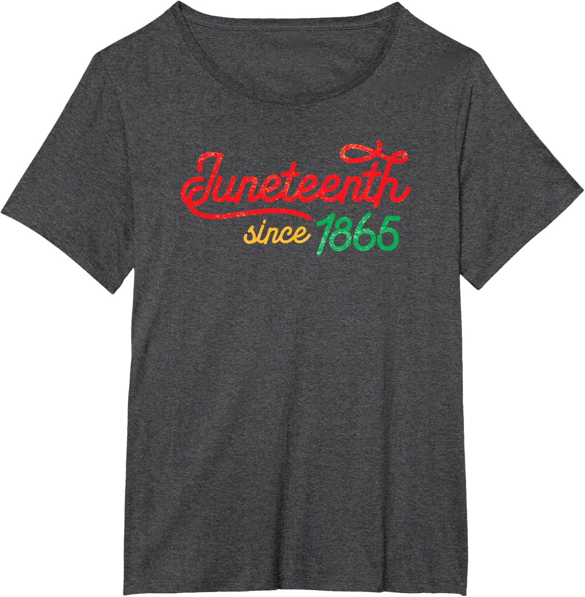 Juneteenth Freedom Independence Since 1865 Black History T-Shirt - Dark Heather Grey