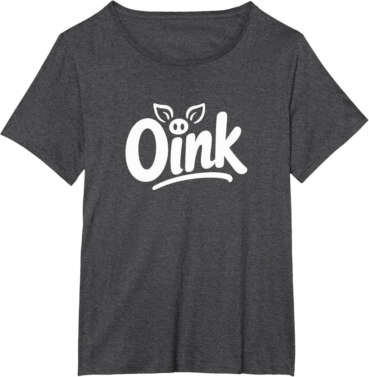 Oink - T-Shirt - Dark Heather Grey
