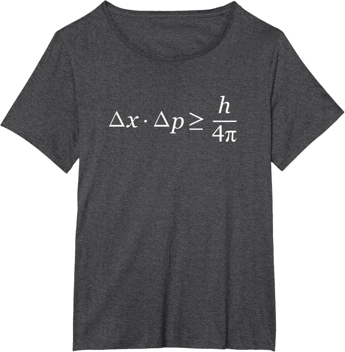 The Heisenberg Uncertainty Principle T-Shirt Physics Tees and T Shirts for Science Lovers - Dark Heather Grey