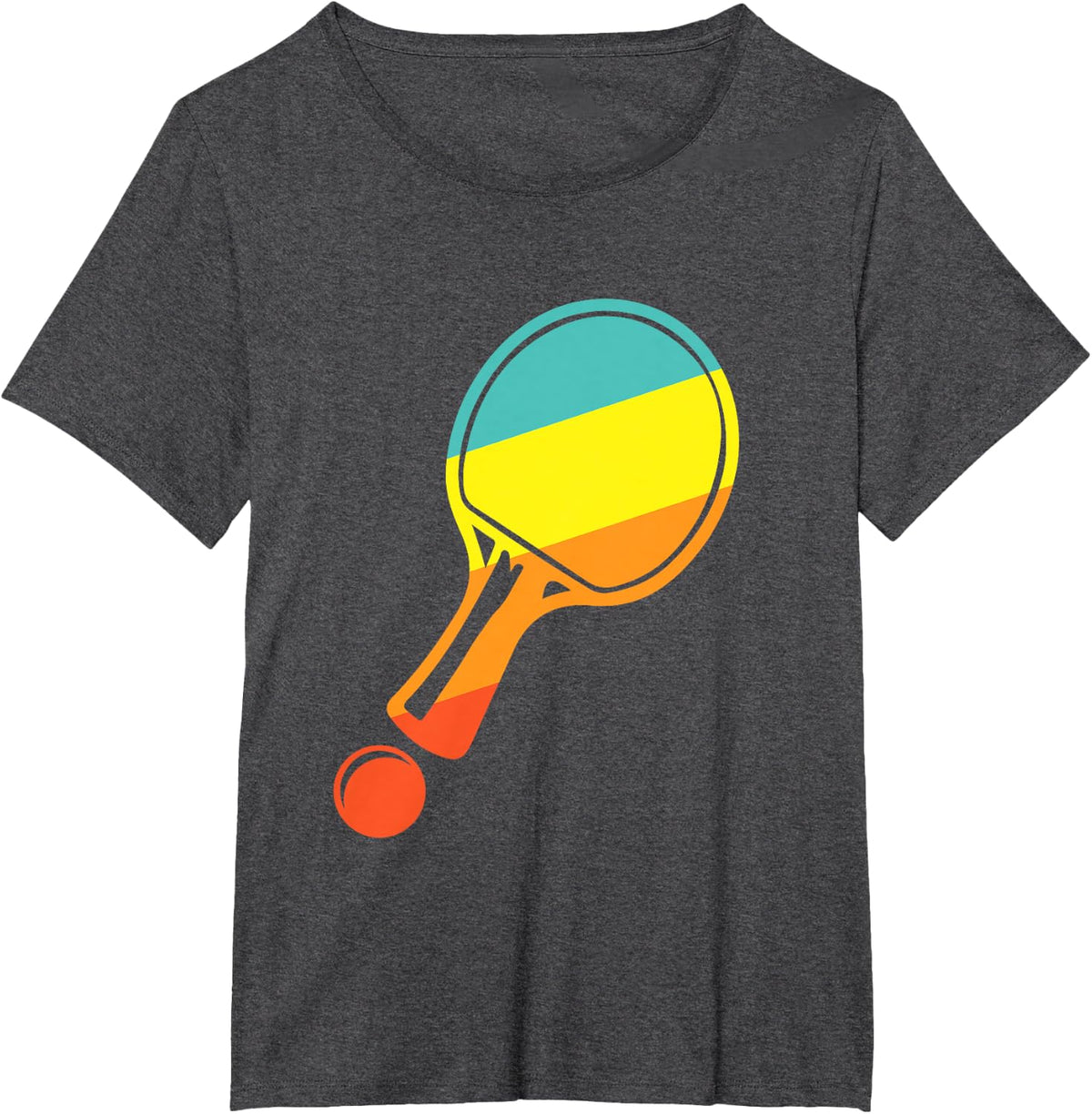 Table Tennis Retro T-Shirt - Dark Heather Grey