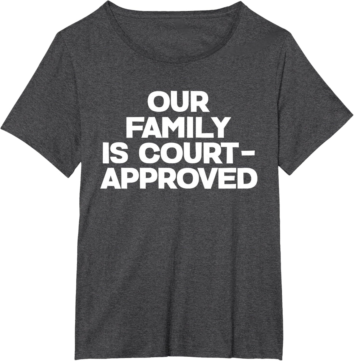 Adoption Announcement Day Family Gifts Approved T-Shirt - Dark Heather Grey