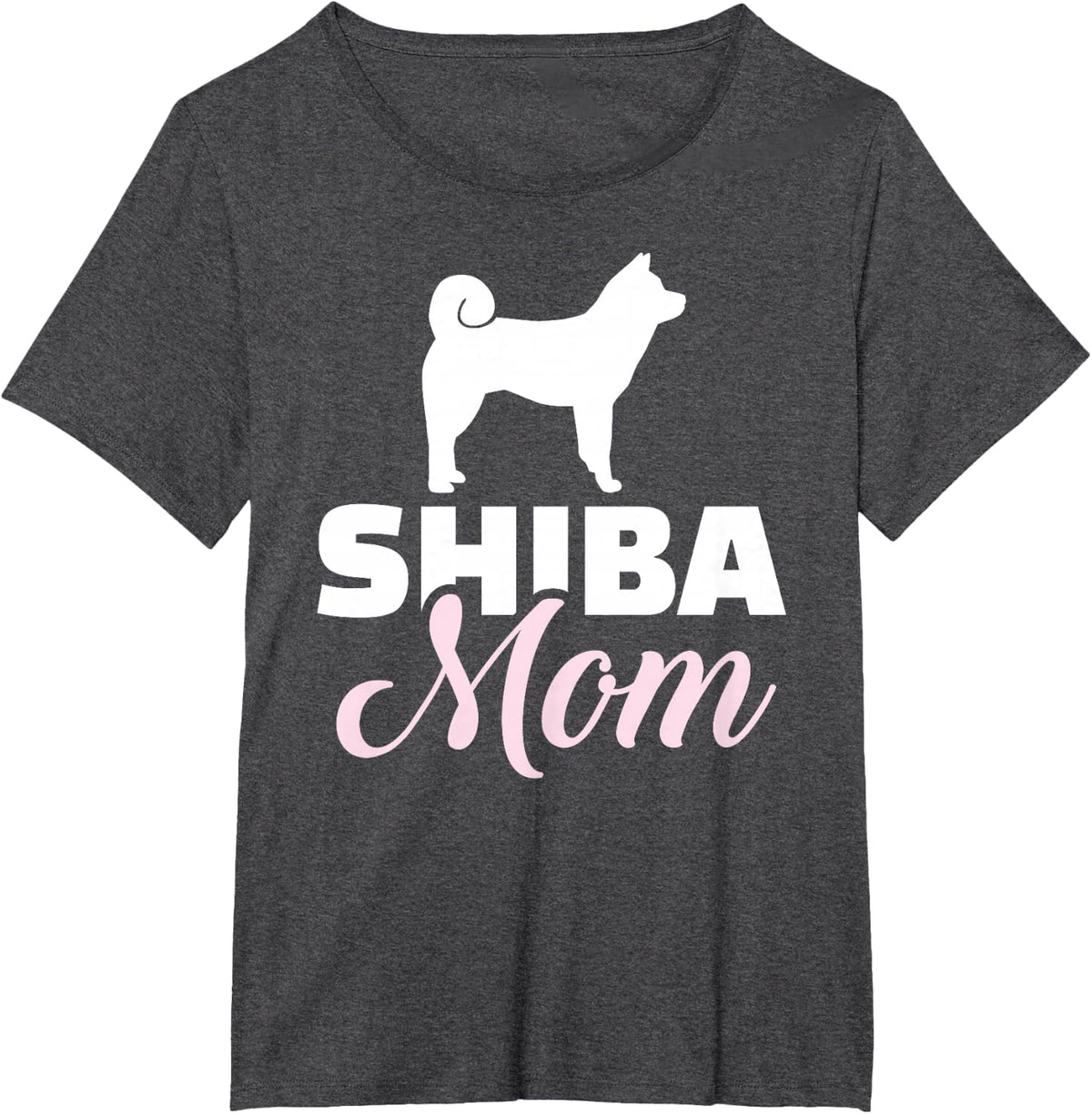 Shiba mom T-Shirt - Dark Heather Grey