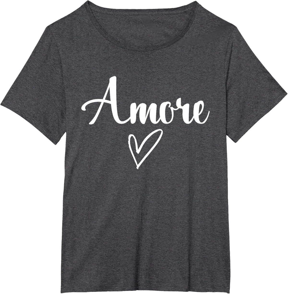 Amore - Italian Love Valentine's Day T-Shirt - Dark Heather Grey