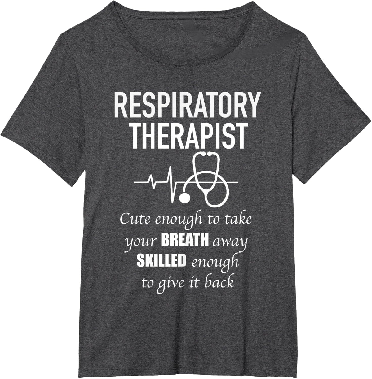 Awesome Super Hero Respiratory Therapist Cute T-Shirt - Dark Heather Grey