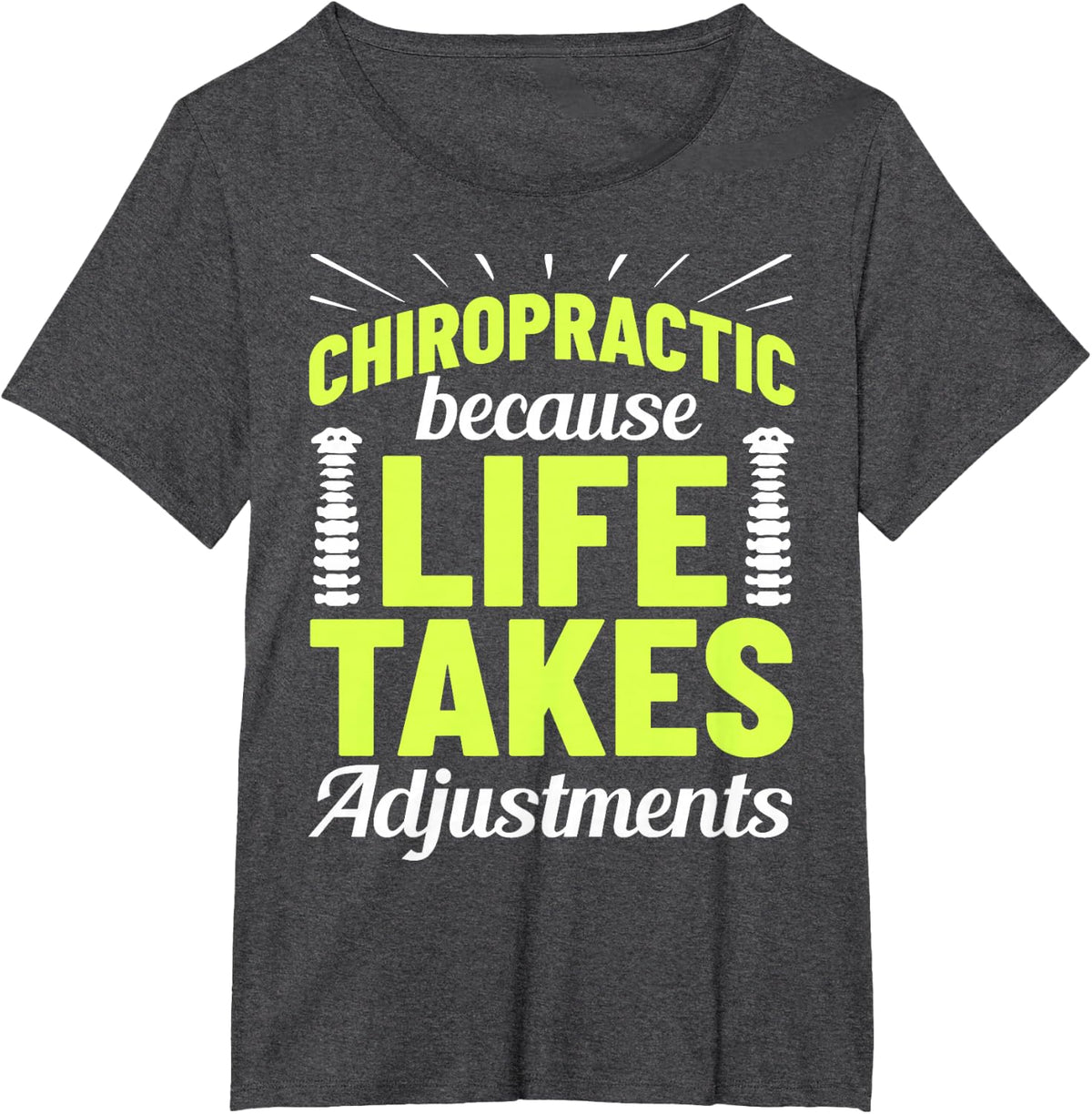 Chiropractor Massager Chiropractic Massage Chiropracting T-Shirt - Dark Heather Grey