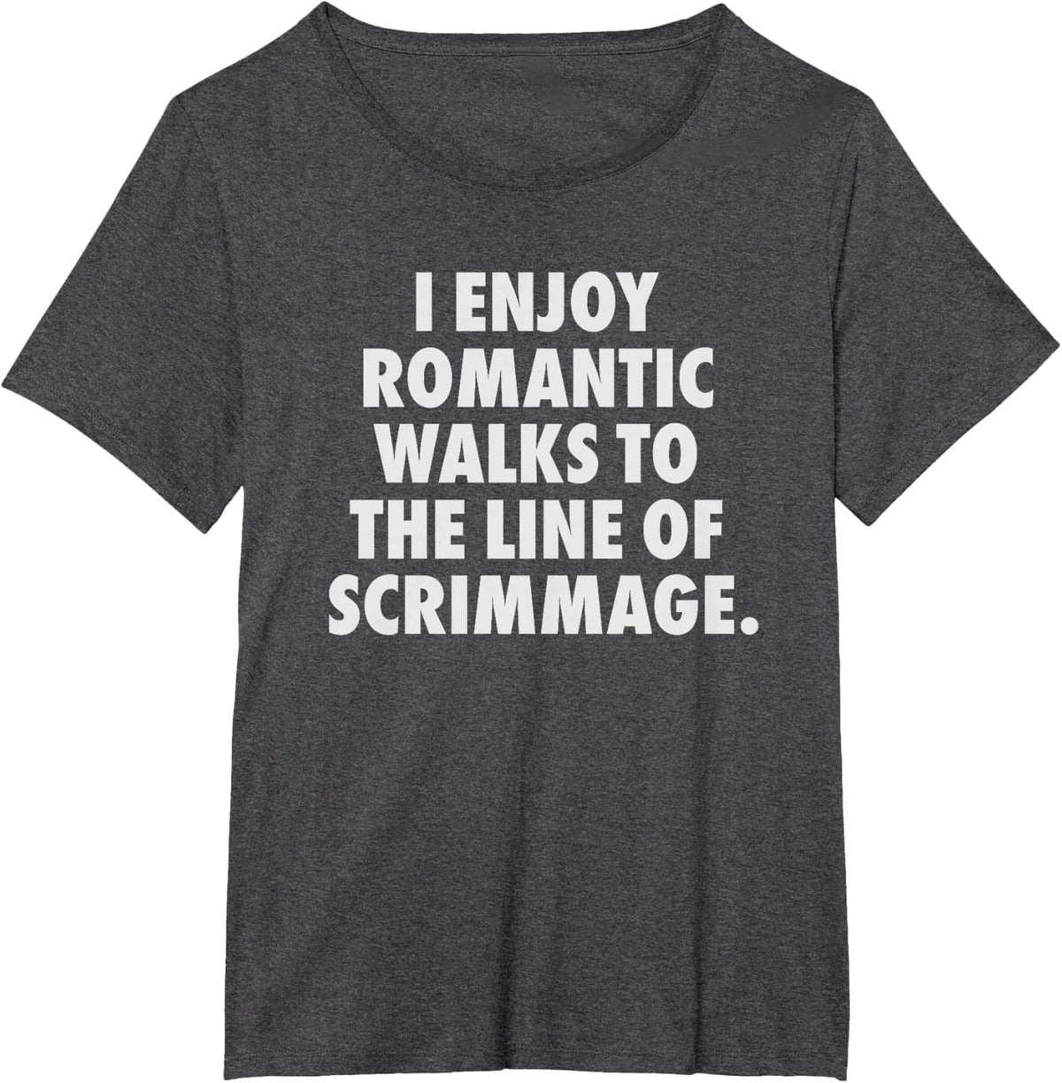 Funny Football Lineman for Men Offensive T-Shirt - Dark Heather Grey