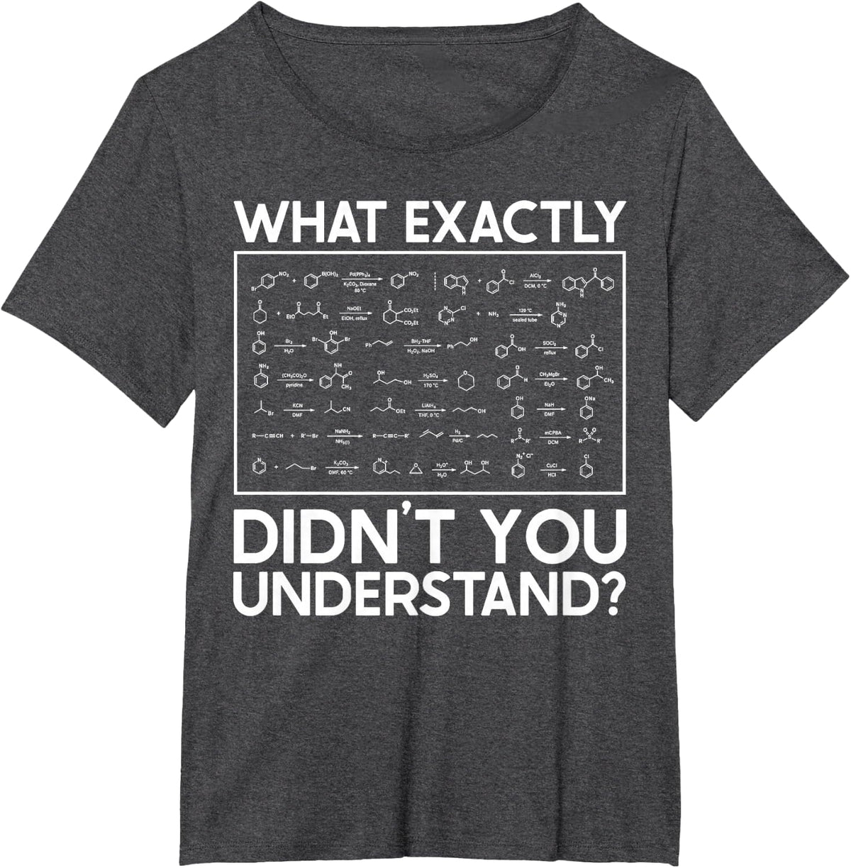 What Exactly Didn't You Understand Funny Science Teacher T-Shirt - Dark Heather Grey