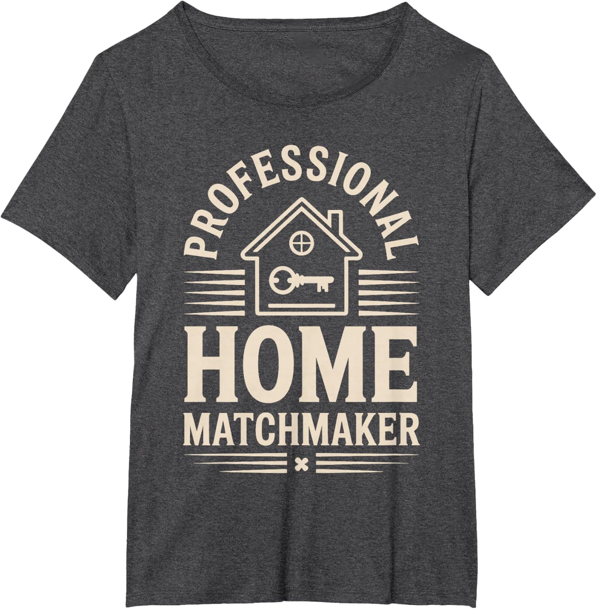 Funny Real Estate Agent T-Shirt Tee for Realtors Men Women - Dark Heather Grey