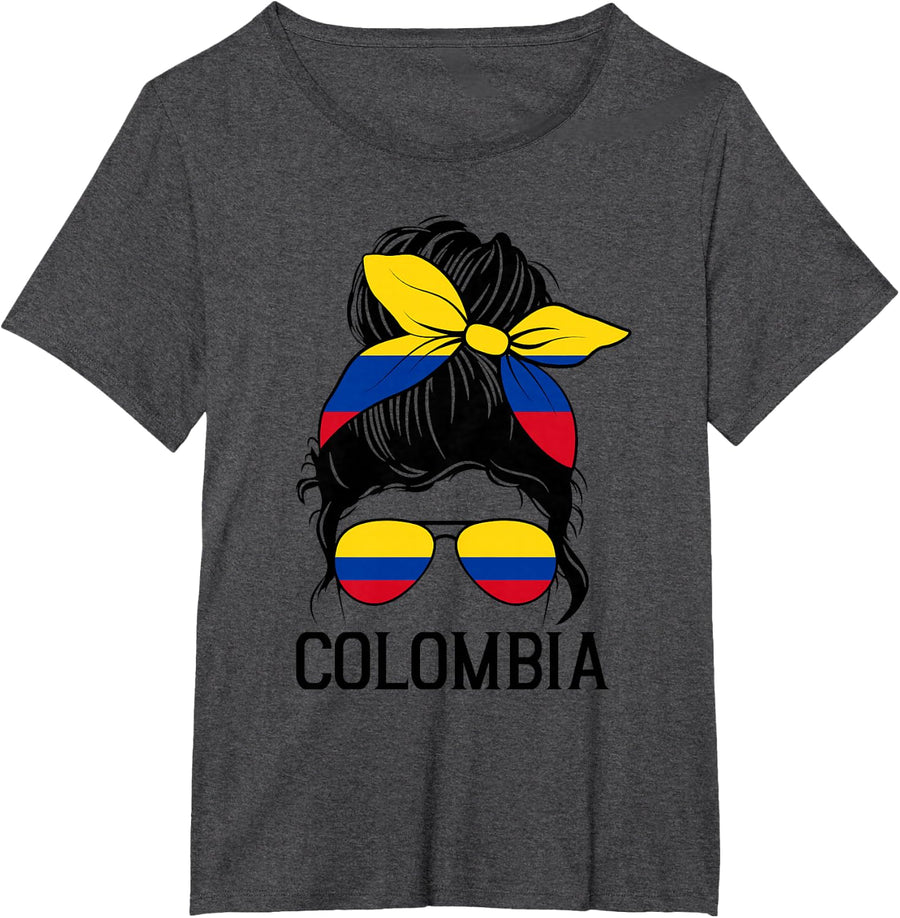 Colombia Graphic Design for Girls Kid Colombian Toodler T-Shirt - Dark Heather Grey