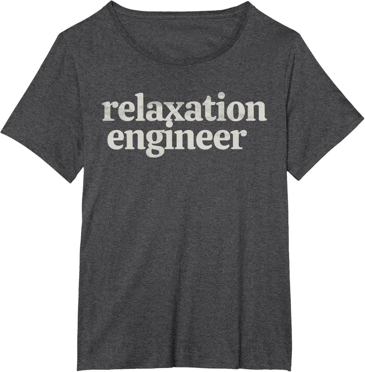 Relaxation Engineer Funny Massage Therapist Spa Therapy T-Shirt - Dark Heather Grey