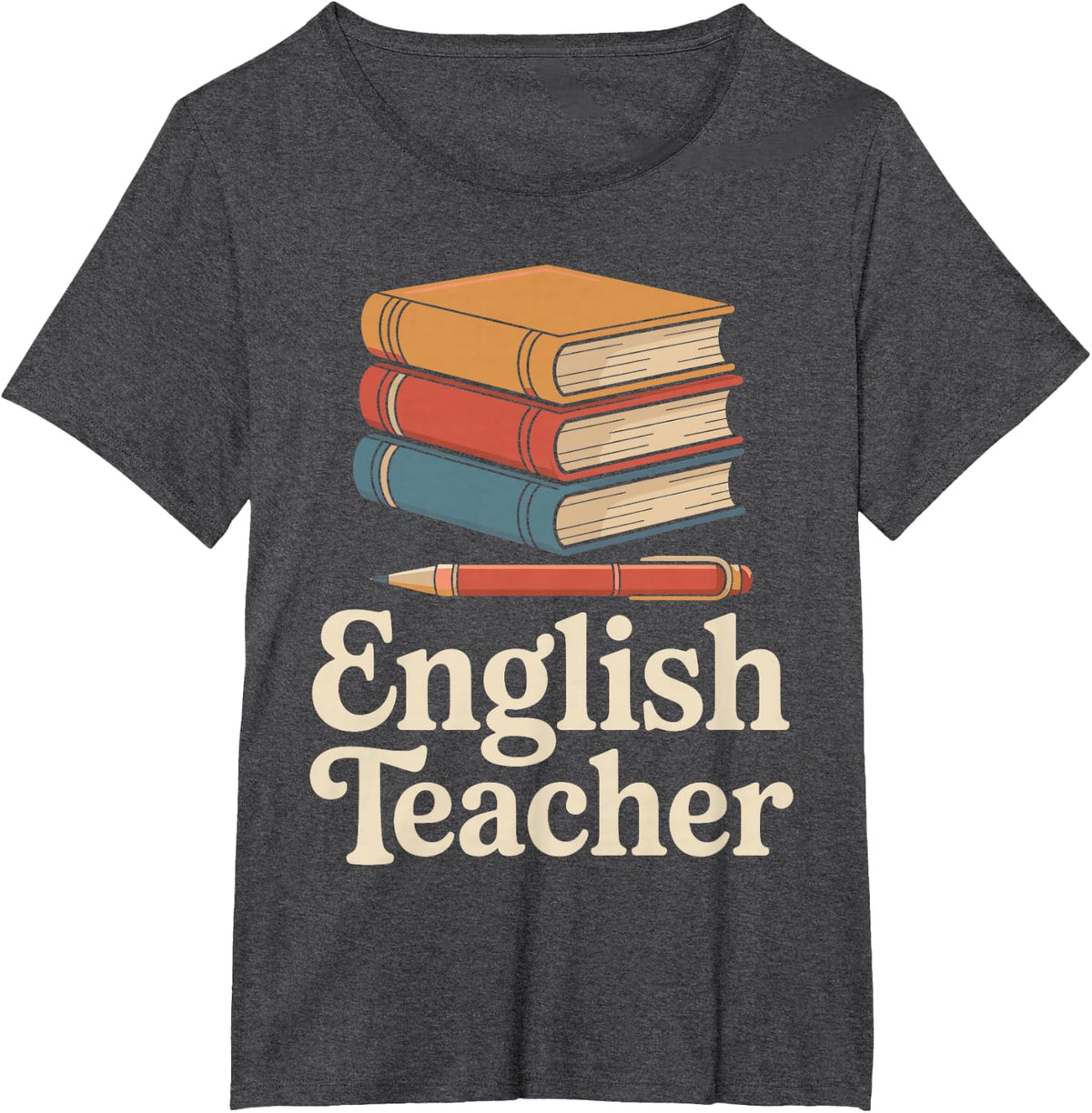 Funny English Teacher T-Shirt - Dark Heather Grey