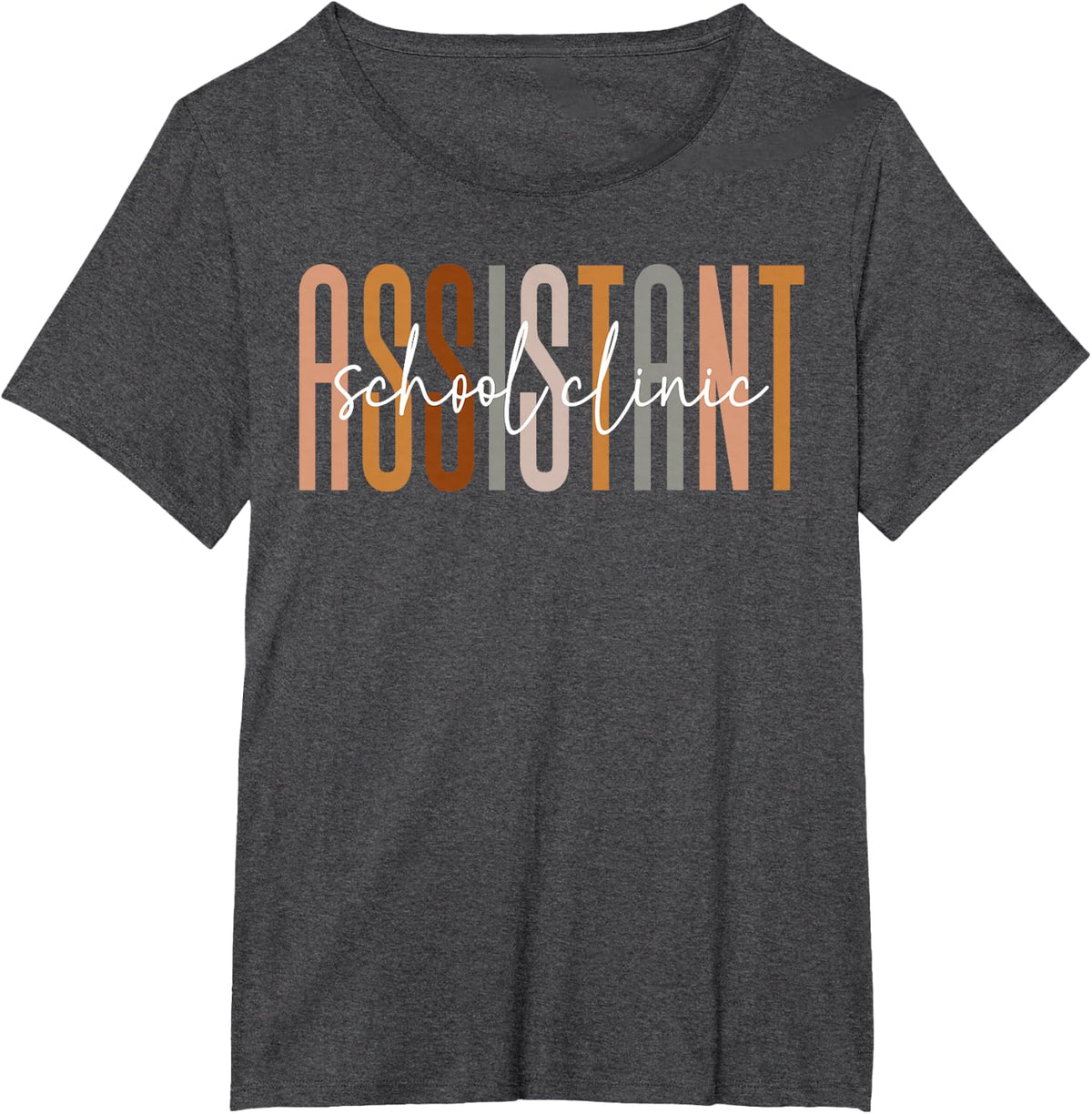 school clinic Assistant Squad Funny school clinic Assistant T-Shirt - Dark Heather Grey