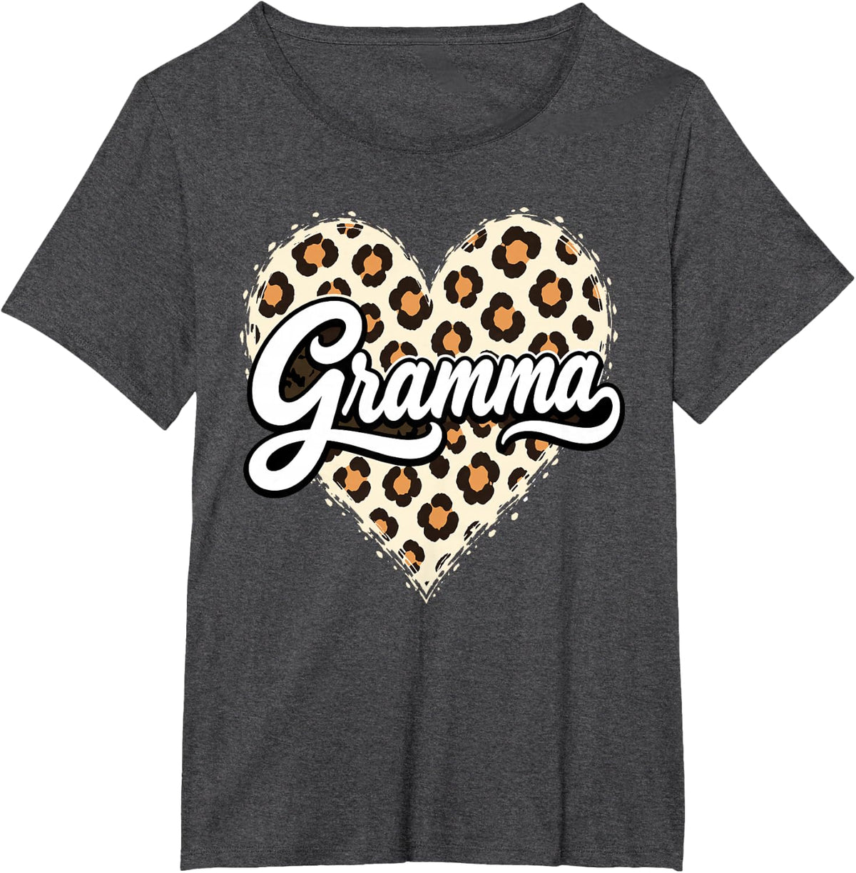 Gramma Art for Grandma Women Grandkids First Time Gramma T-Shirt - Dark Heather Grey