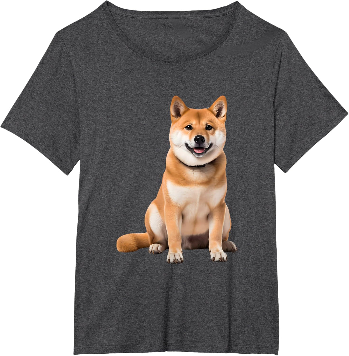 Shiba Inu T-Shirt - Dark Heather Grey