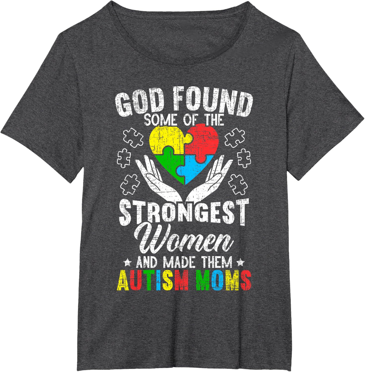 Autism Mom ASD Awareness Autism Spectrum Disorder Mother T-Shirt - Dark Heather Grey