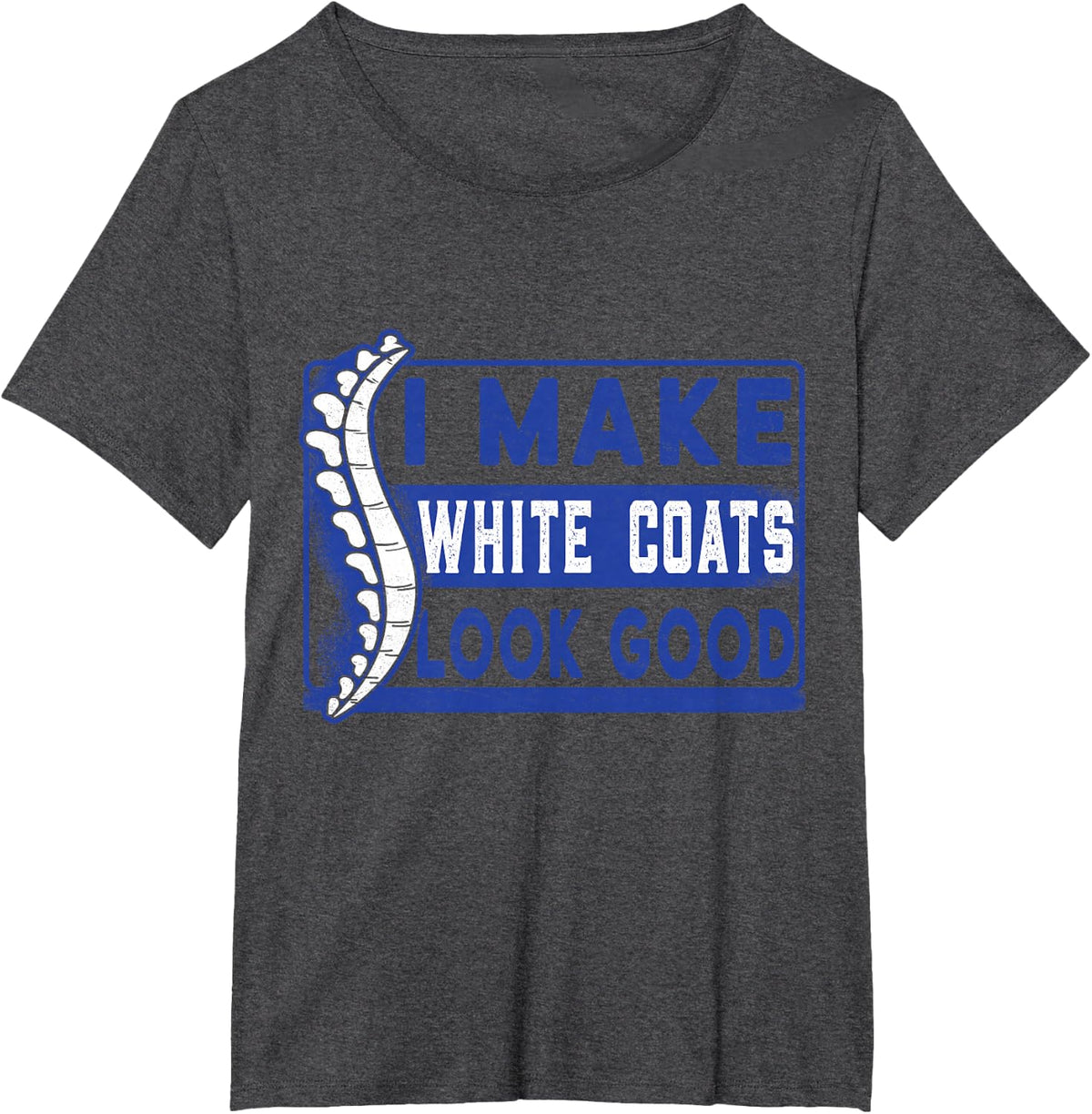 Chiropractic study white coat ceremony chiropractor student T-Shirt - Dark Heather Grey